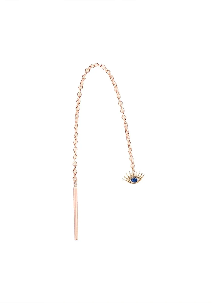 Boucle D'Oreille Evil Eye Short Chain