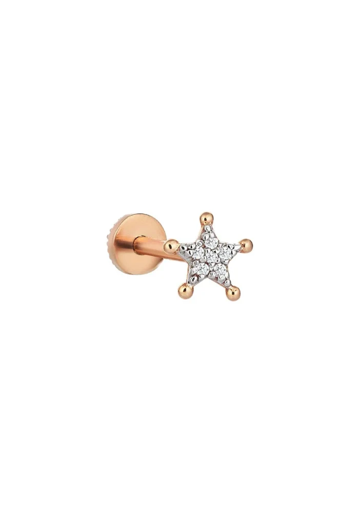 Piercing Sheriff Star Pavé