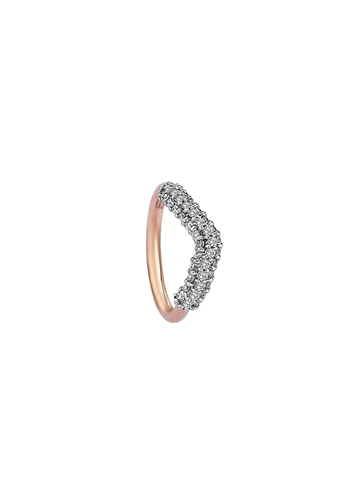 Piercing Ripple Mini Hoop
