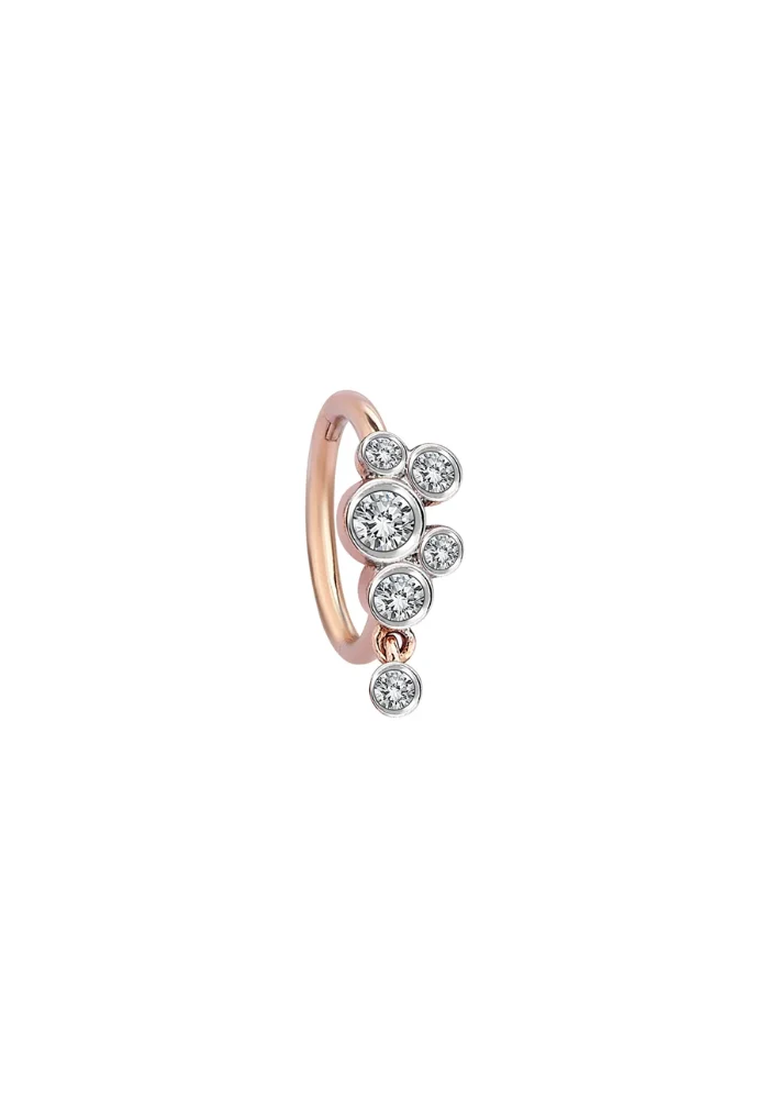 Piercing Cluster Mini Hoop