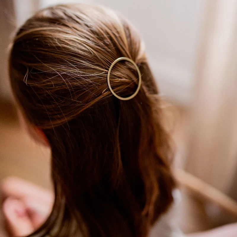 Barrette Ronde Dorée - Bachca