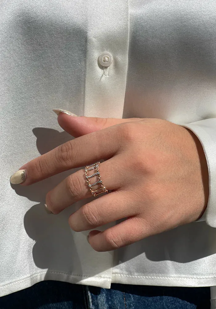 Bague Caspian Opensea Diamants Blancs