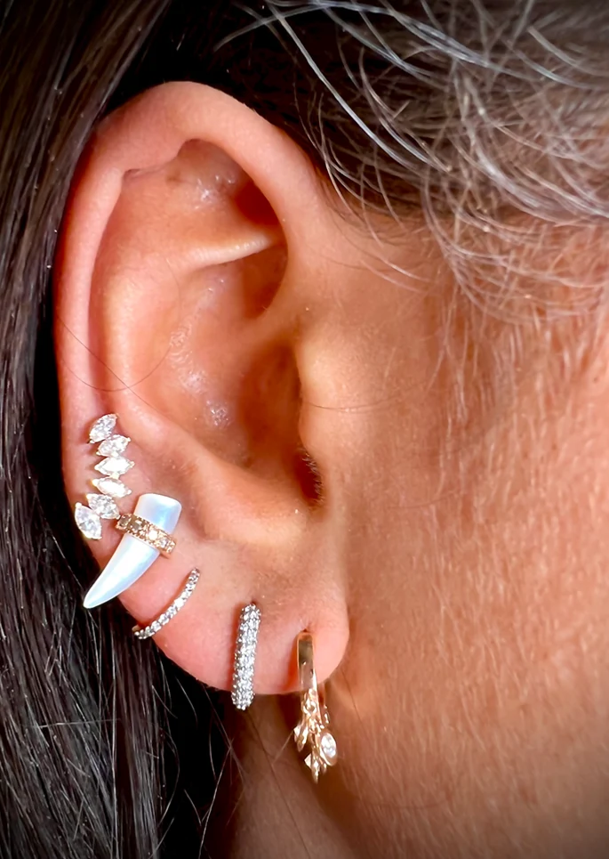 Piercing Vortex Venus Diamants Blancs