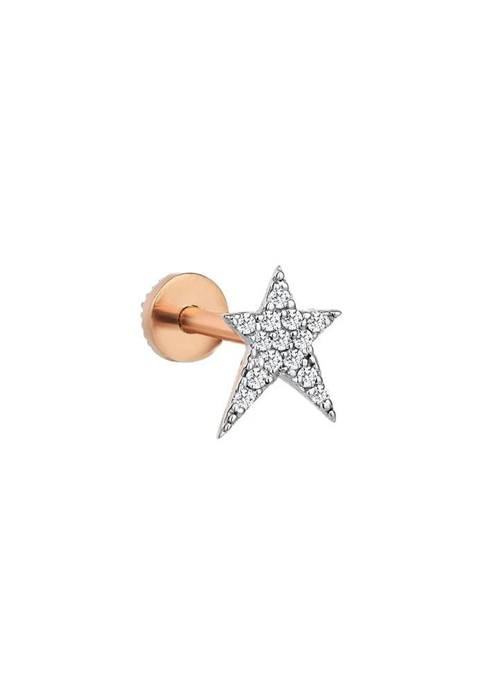 Piercing Etoile Struck Diamant Blanc