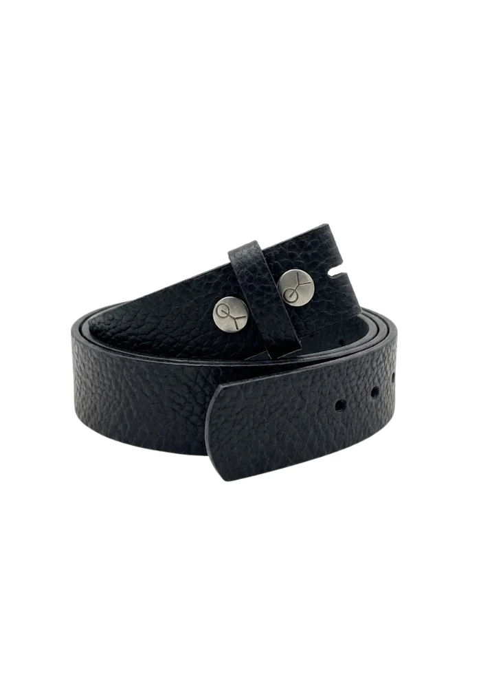 Tige De Ceinture En Cuir Preto 25mm Noir
