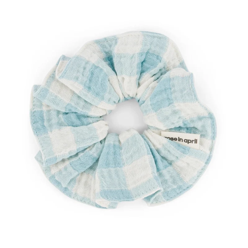 Chouchou Vichy Bleu - Rose In April