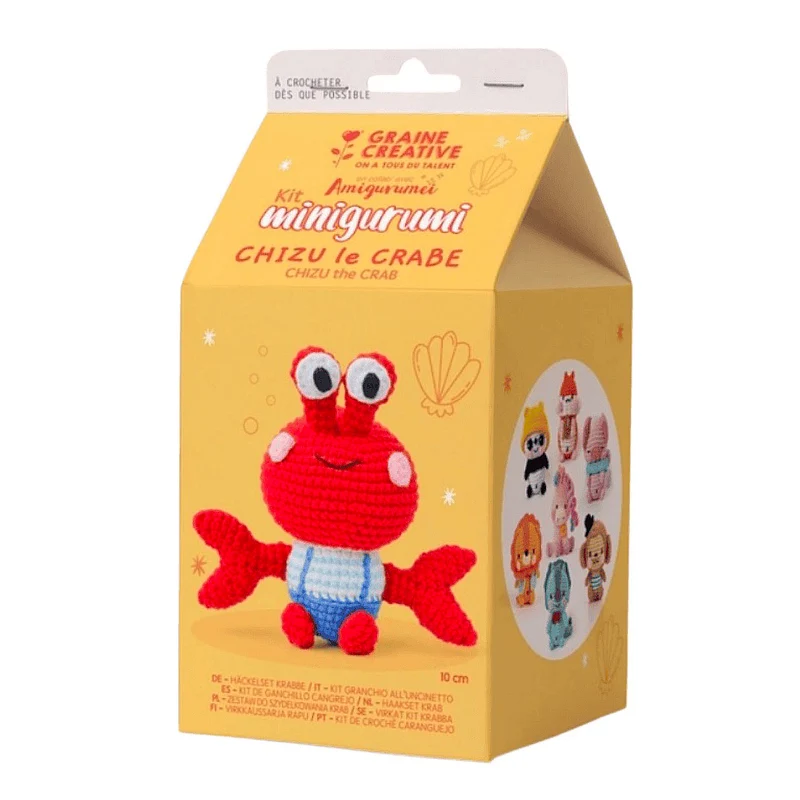 Kit Minigurumi Chizu le Crabe - Graine Créative