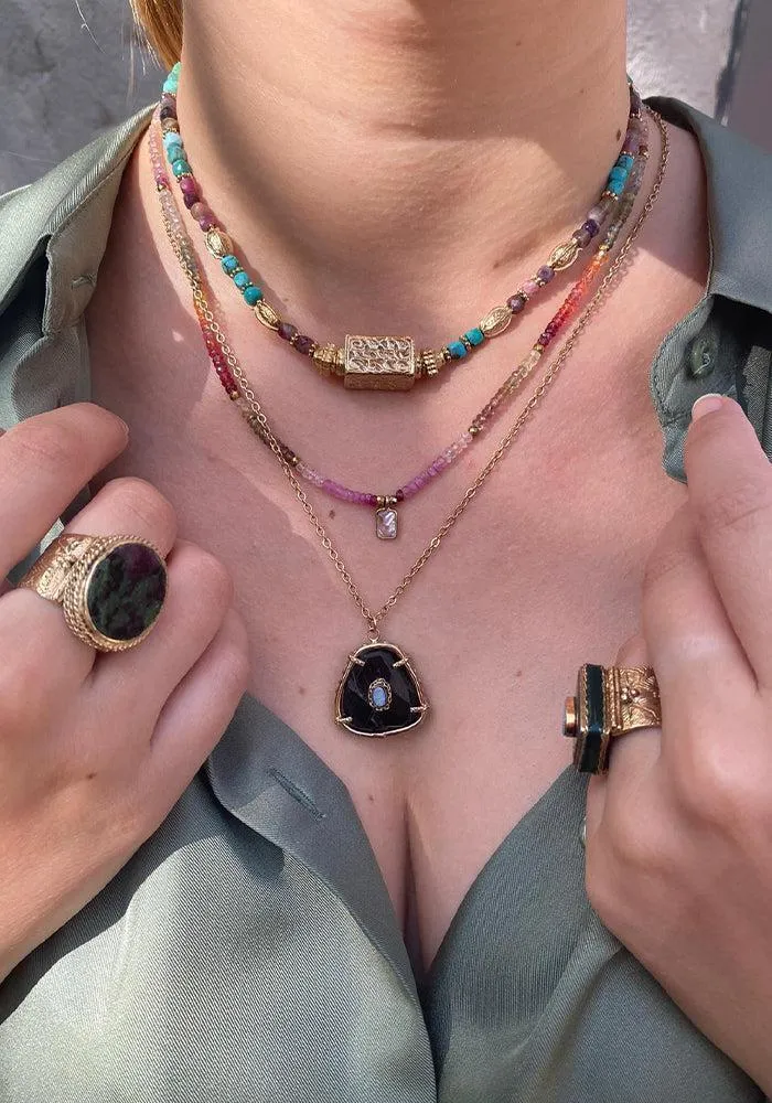 Collier Dhyana Turquoise Tourmaline