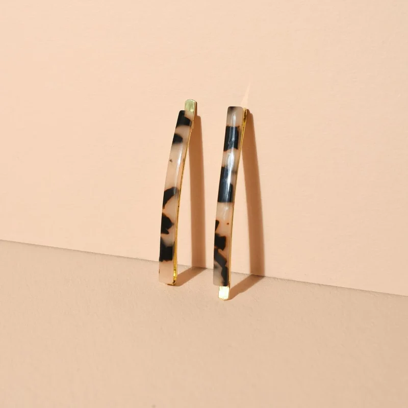 Barrettes Fines Ecaille - Bachca