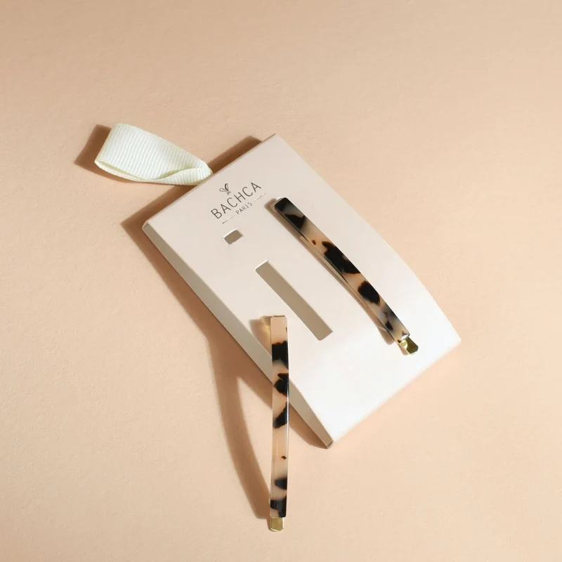 Barrettes Fines Ecaille - Bachca