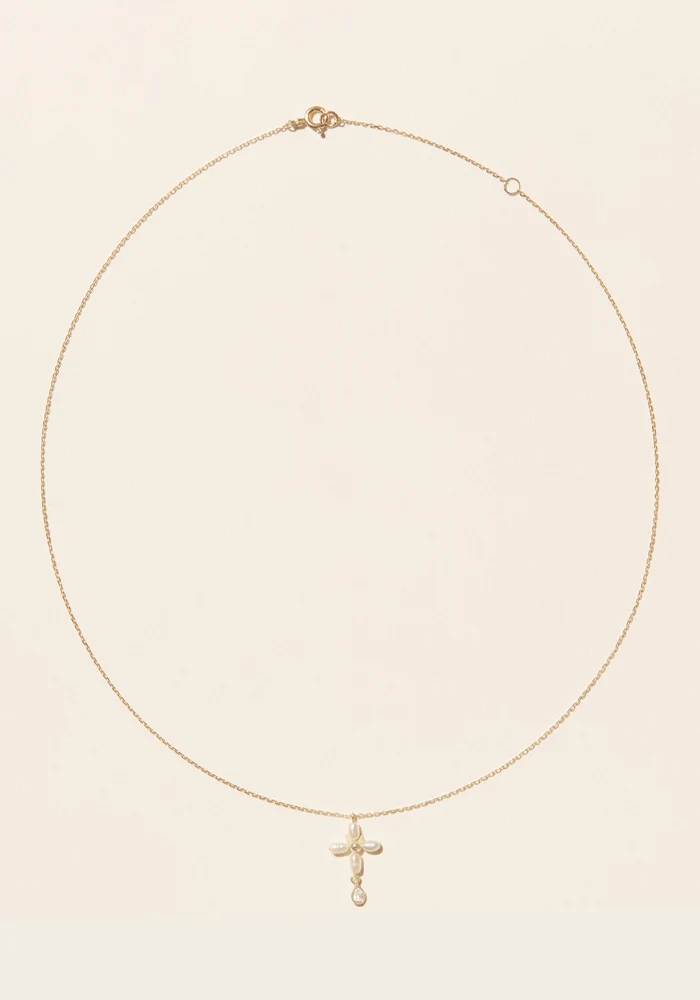 Collier Palerme White Pearl
