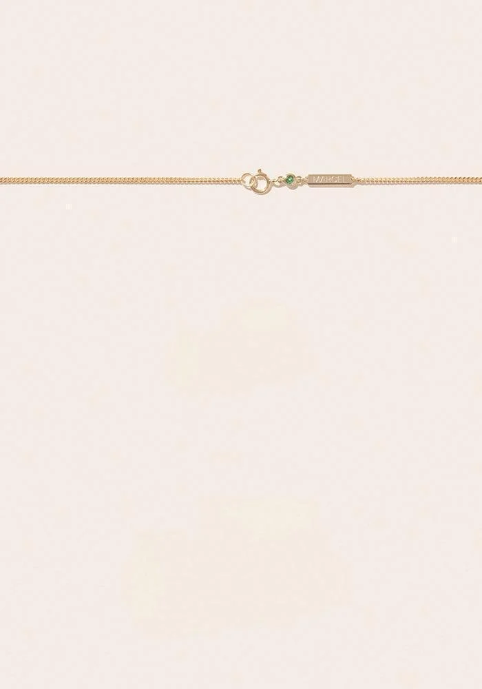 Collier June En Or Jaune et Tsavorite