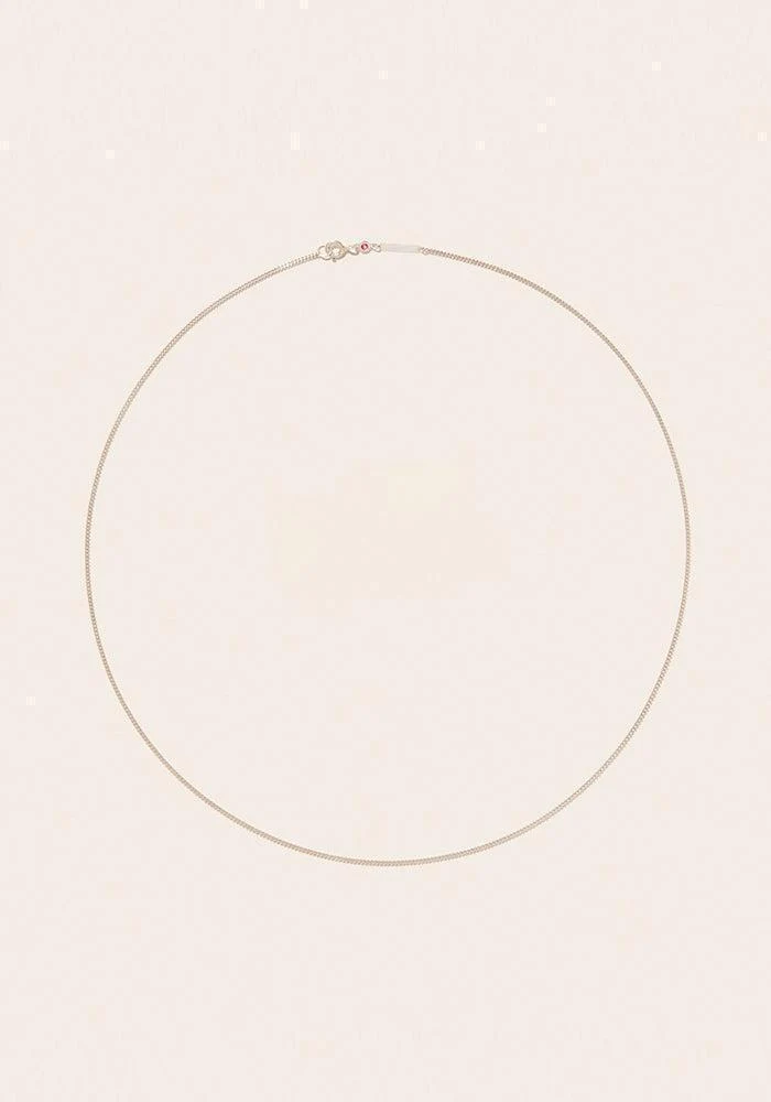 Collier June En Argent Et Saphir Rose
