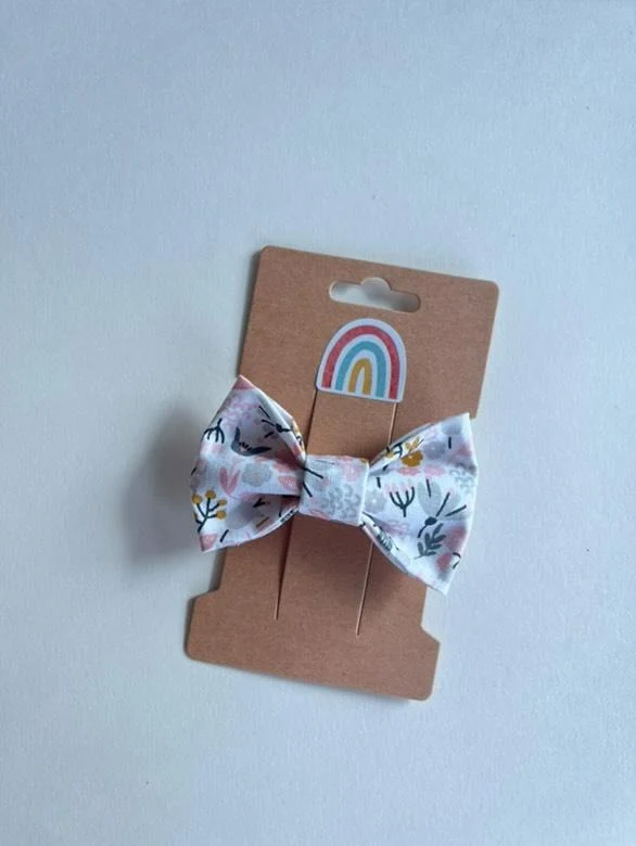 Les barrettes nœud #imprimé