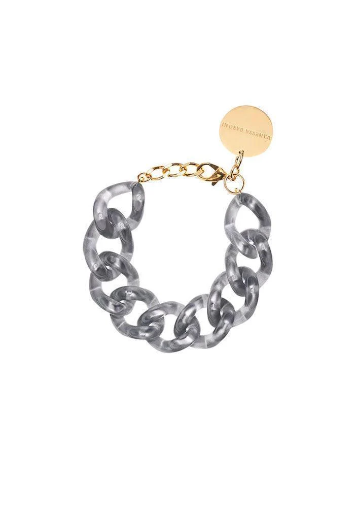 Bracelet Flat Chain Laguna Grey