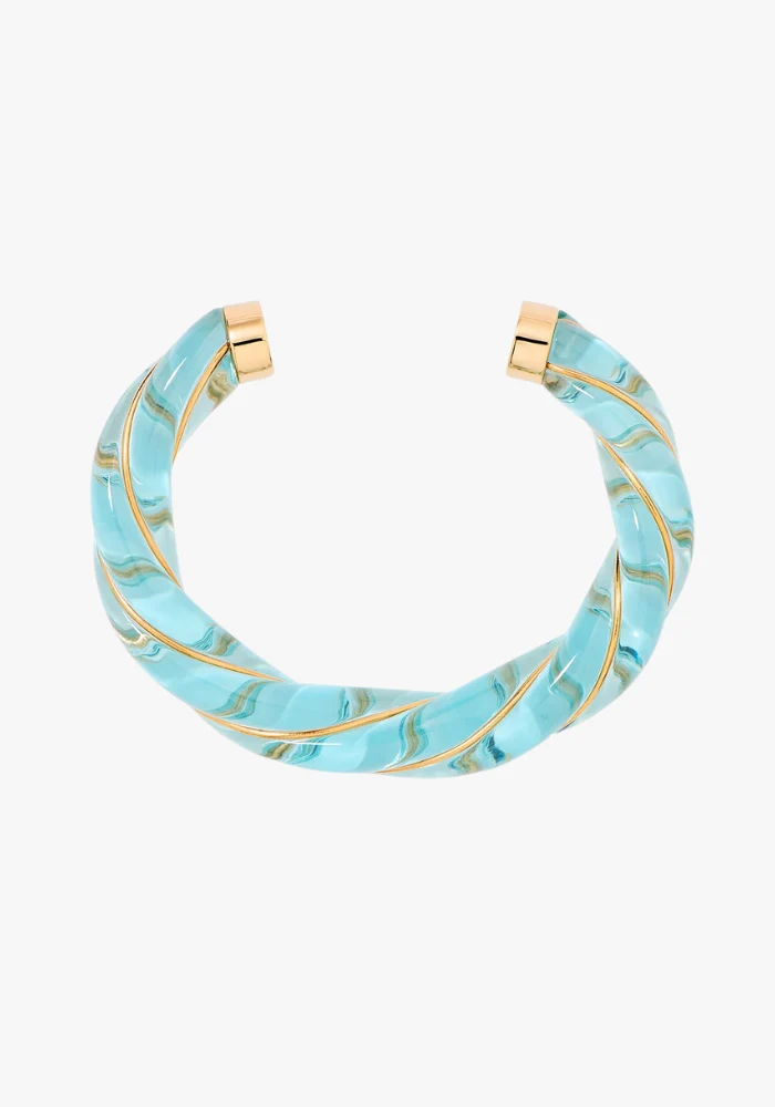 Jonc Diana Translucide Bleu Ciel