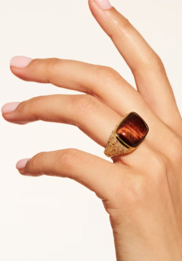 Bague Empreinte Oeil De Tigre