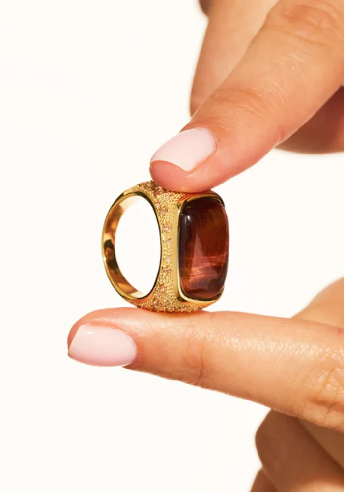 Bague Empreinte Oeil De Tigre