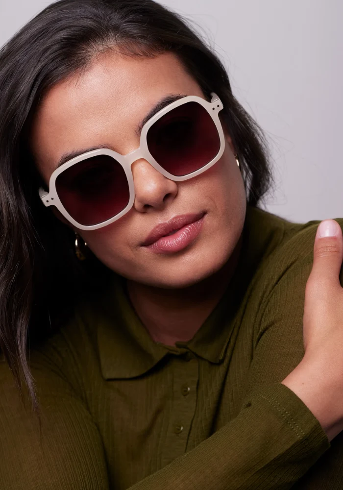 Lunettes De Soleil Office Vintage Cream