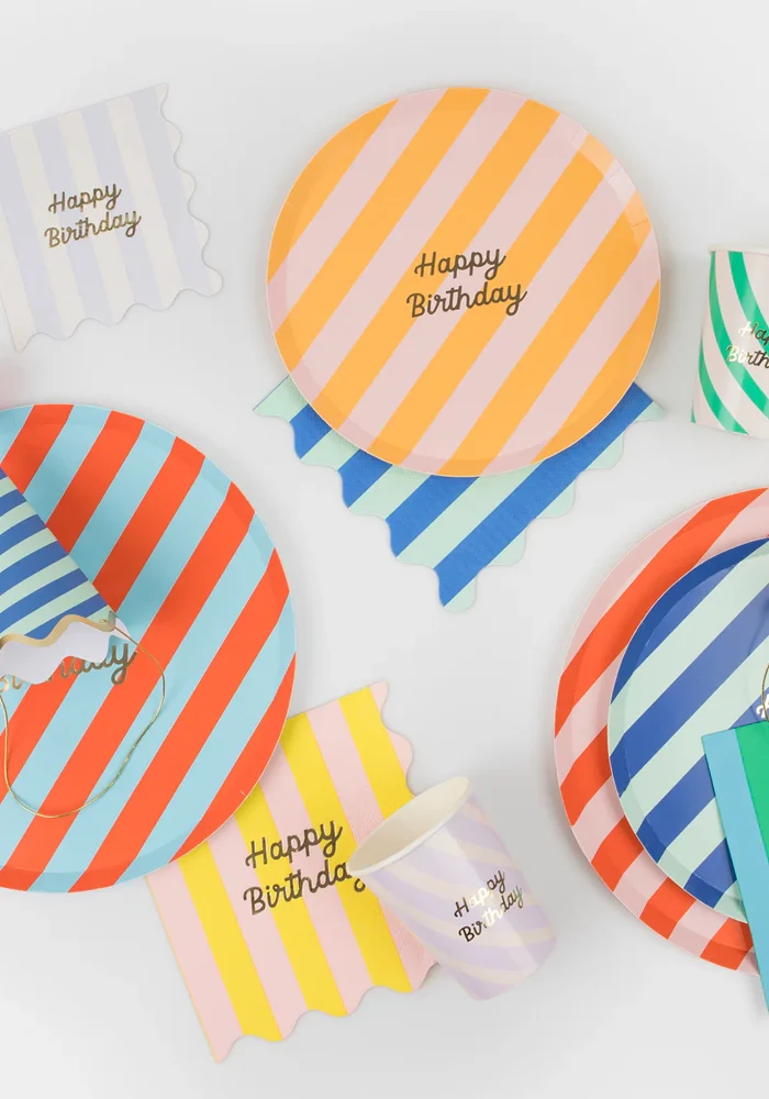 Lot De 8 Gobelets Happy Birthday