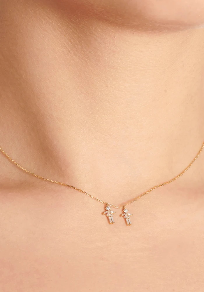 Collier Double Mini Fille Et Garçon