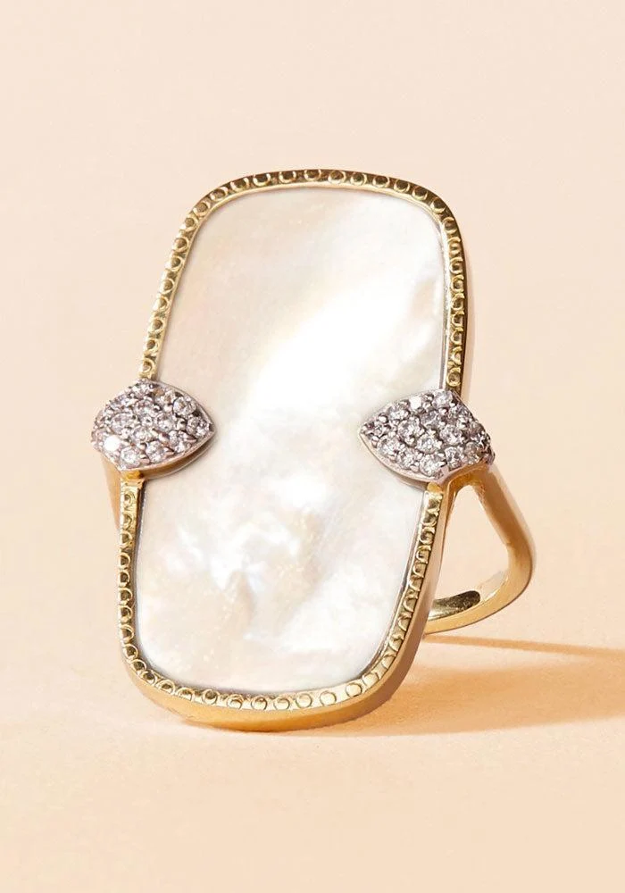 Bague Sangha Nacre