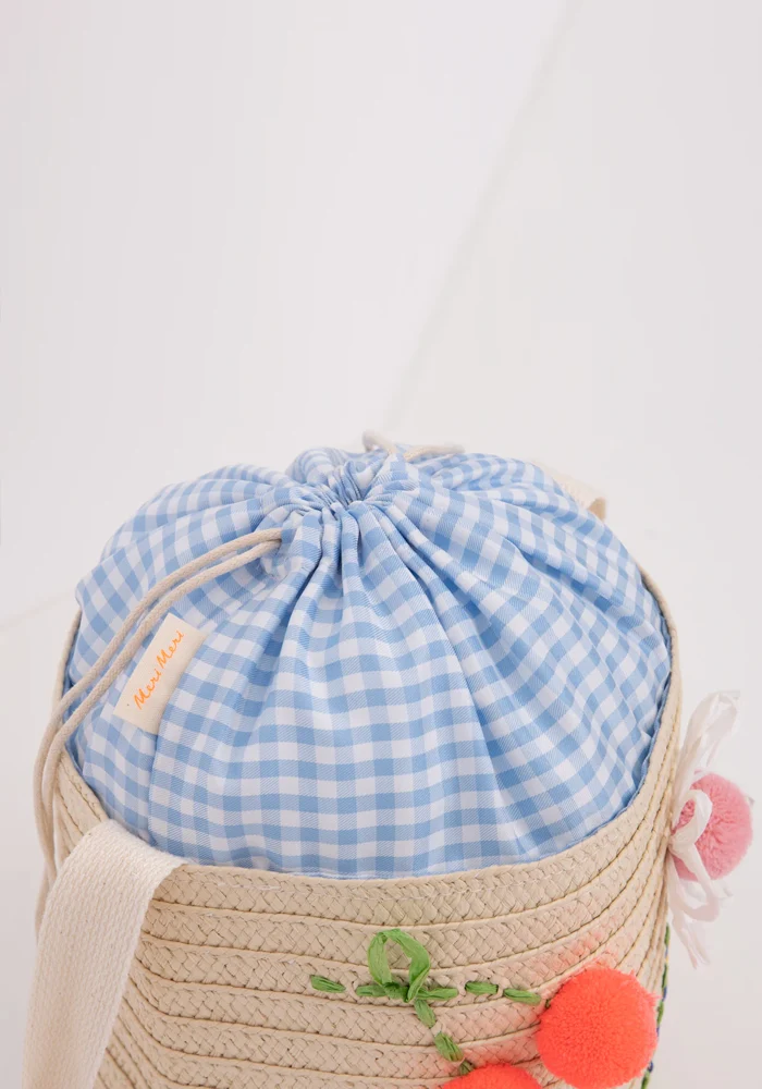 Sac En Raphia Brodé