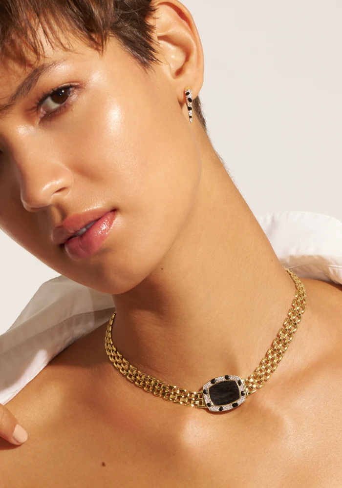 Collier Ranee Onyx Texturée