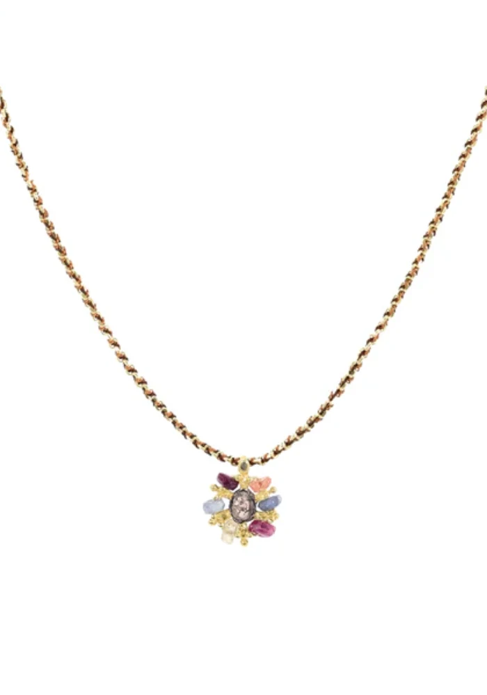 Collier N°976 Gold Brown Caramel