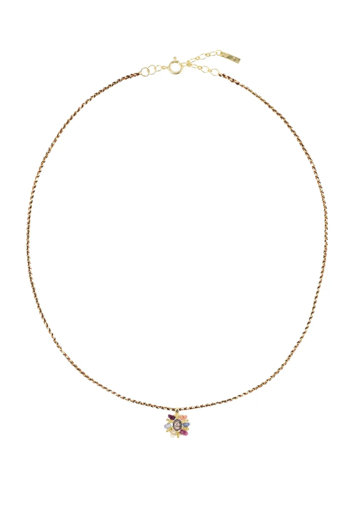 Collier N°976 Gold Brown Caramel