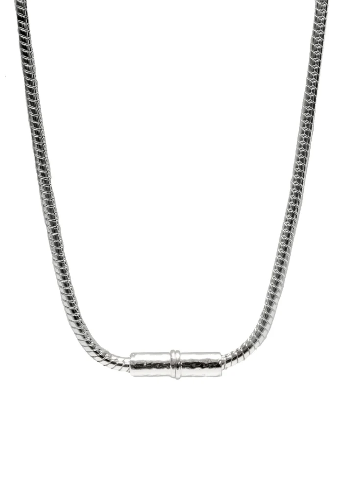 Collier Chaîne Serpent Argenté