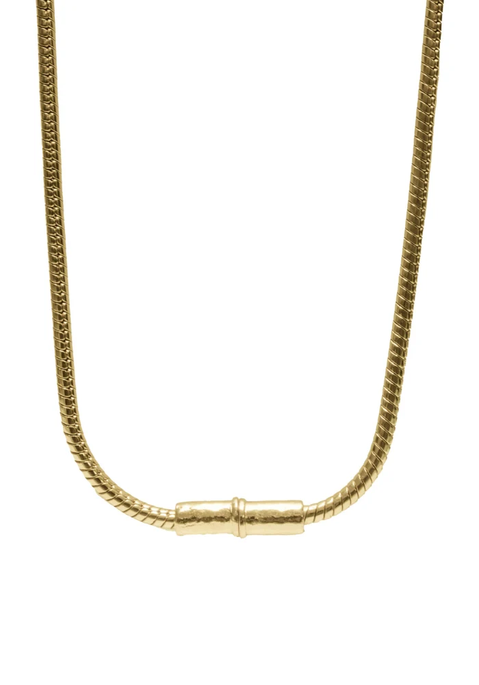 Collier Chaîne Serpent Doré
