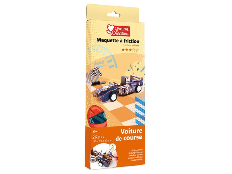 Maquette 3D Bois - Voiture de course à construire