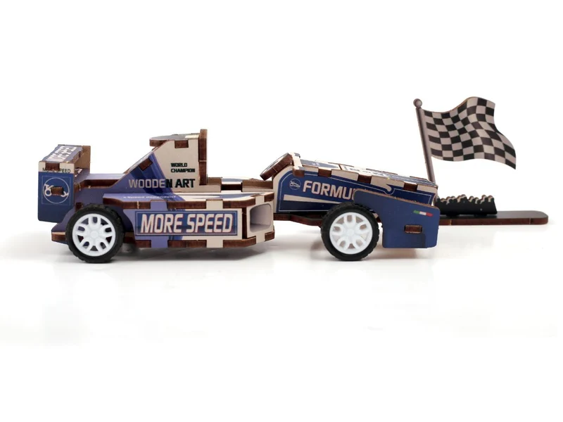 Maquette 3D Bois - Voiture de course à construire