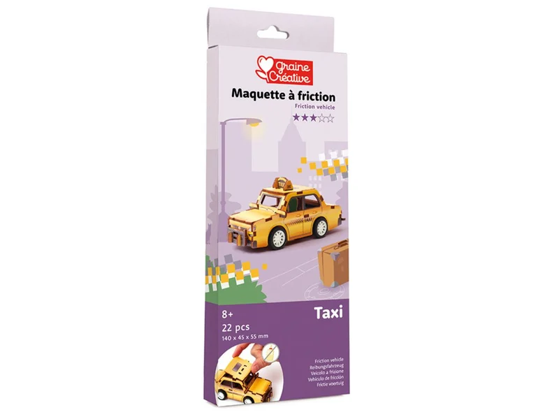 Maquette 3D Bois - Taxi
