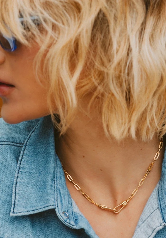 Collier You And Me Doré