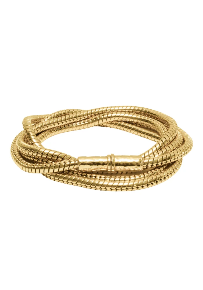 Collier Ou Bracelet 5 Tours Doré