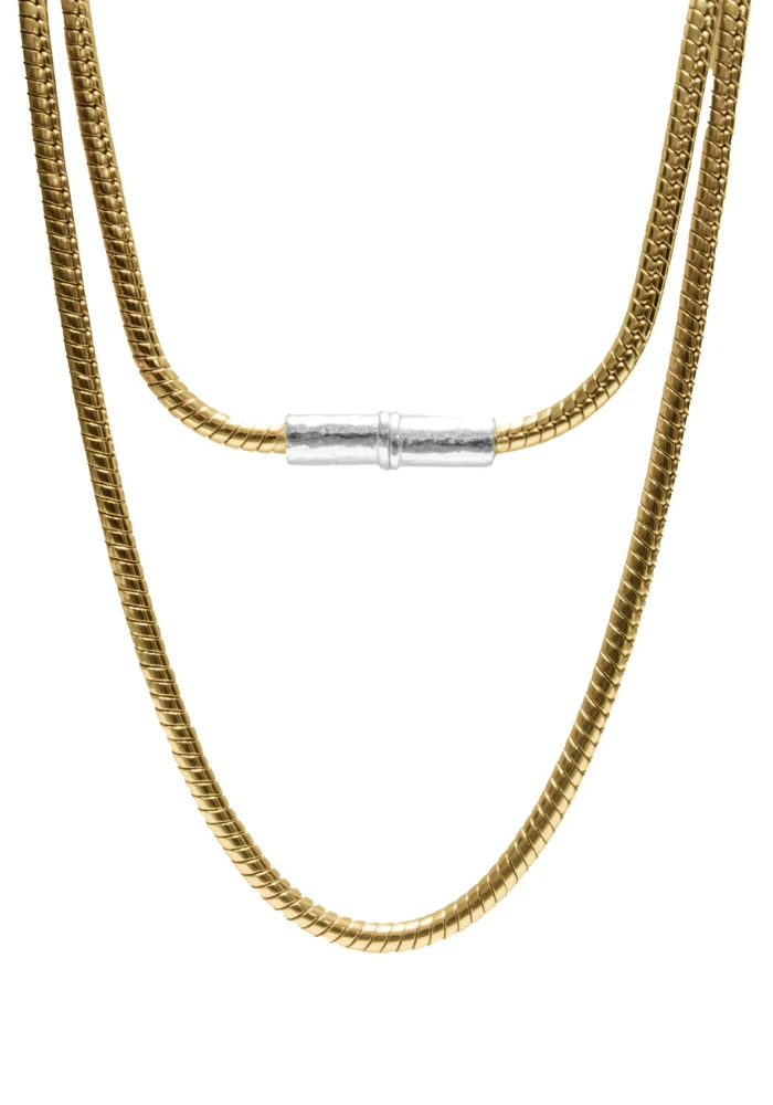 Collier Ou Bracelet 5 Tours Doré/Argenté