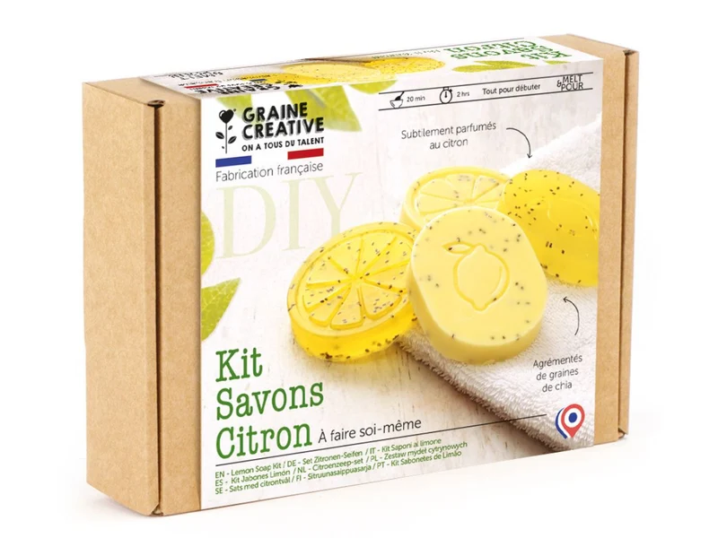 Kit DIY Savons Citron & Graines de Chia