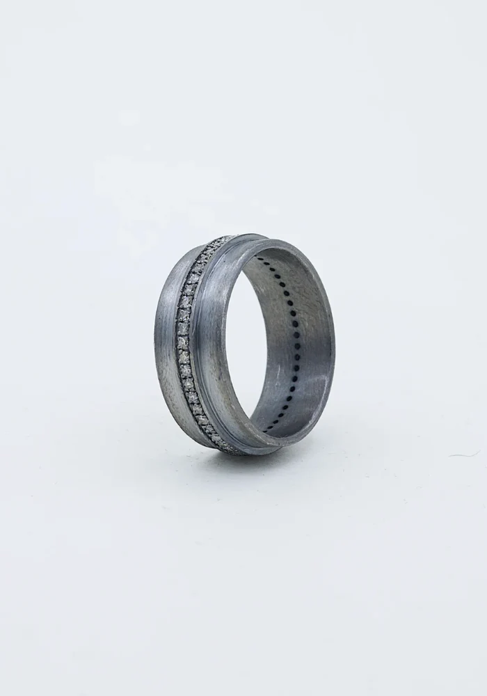 Bague Saphale Rhodié