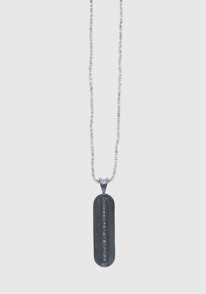 Collier Pépite Saphale Rhodié