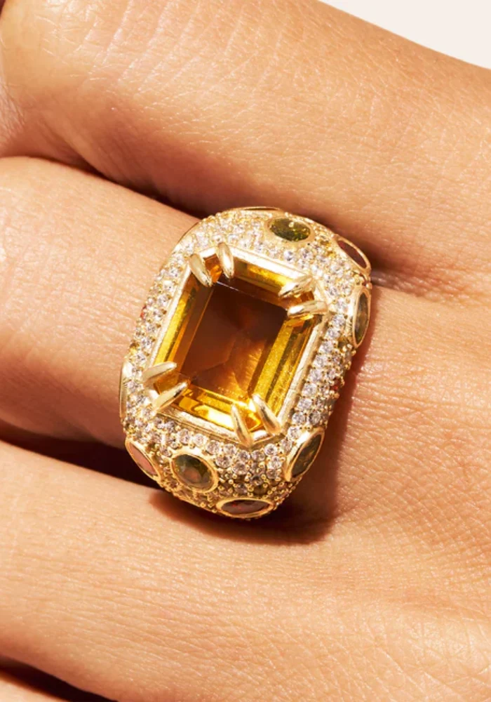 Bague Panthère Jaune