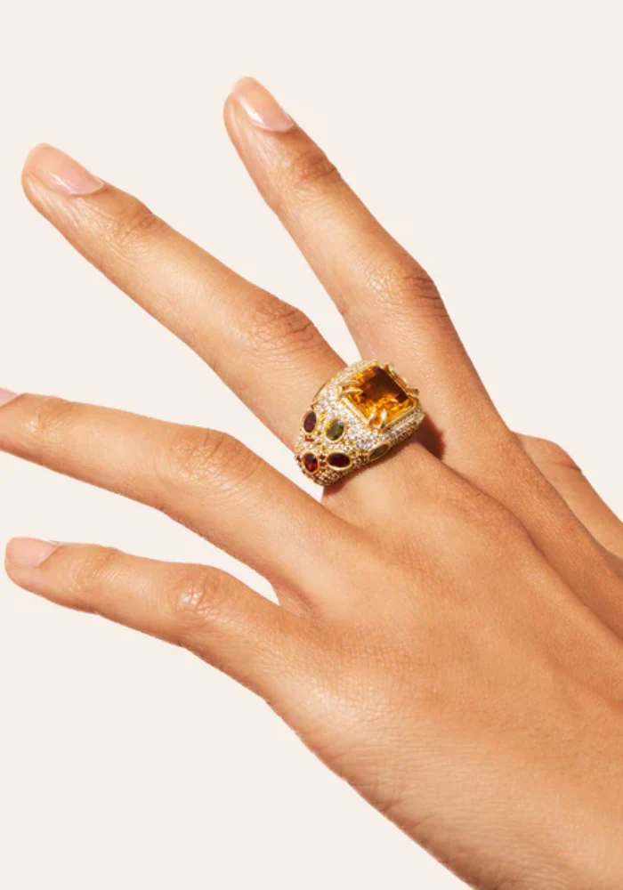 Bague Panthère Jaune