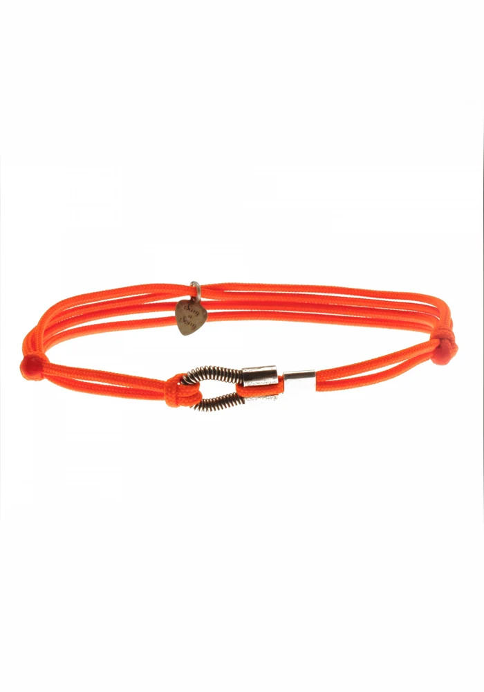 Bracelet Homme Me Corde De Basse Cordon Orange