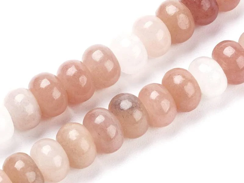 Lot de 20 perles rondelles - Aventurine rose