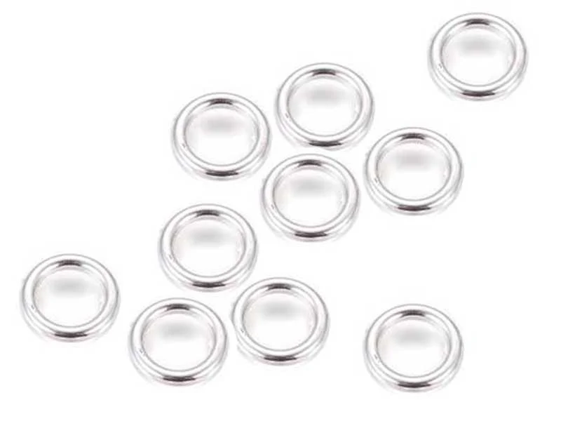 10 anneaux 5mm - flash argent 925