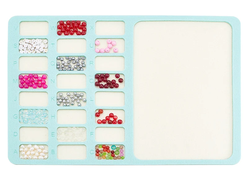 Planche à perles rectangulaire en feutrine