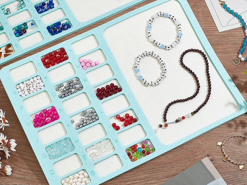 Planche à perles rectangulaire en feutrine