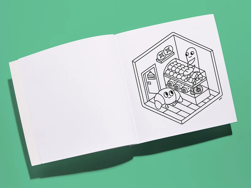 Cahier de coloriage Cozy Art - Paris - OMY