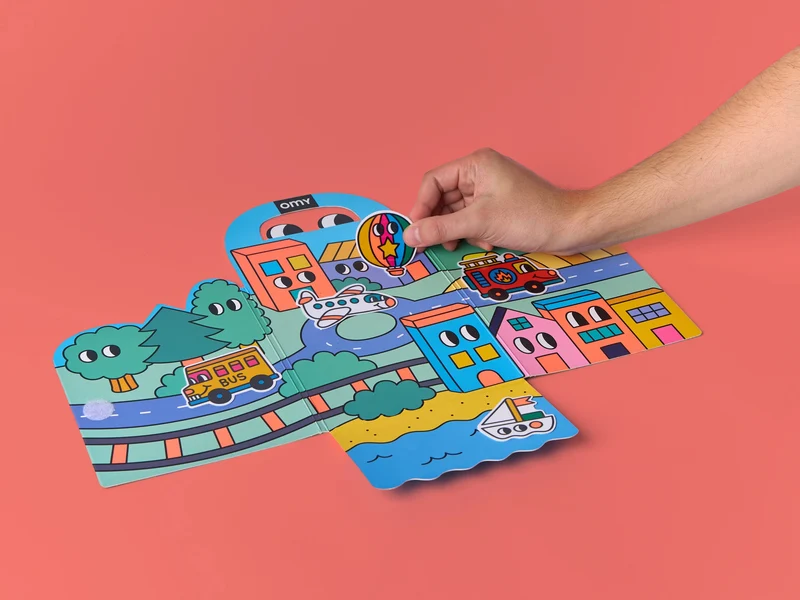 Kit de stickers Montessori - Vroom Vroom - Omy
